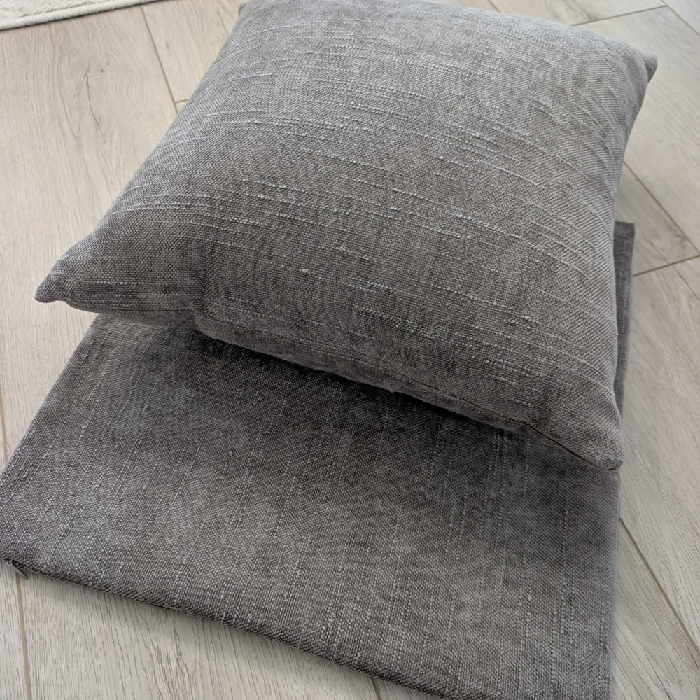 Textured Throw Pillow And Additional Marching Pillow Cover 16